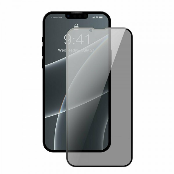 Baseus Anti Spy Case Friendly Full Face Tempered Glass 2τμχ Μαύρο (iPhone 13 / 13 Pro)